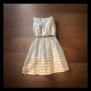 London Times Dress Sleeveless Fit & Flare Midi Cocktail Size 6